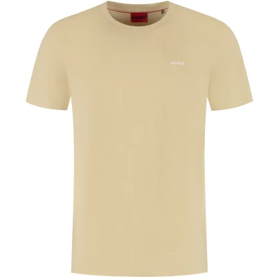 Afbeelding van HUGO DERO Tshirt basic, Heren, Maat: XXL, Open beige