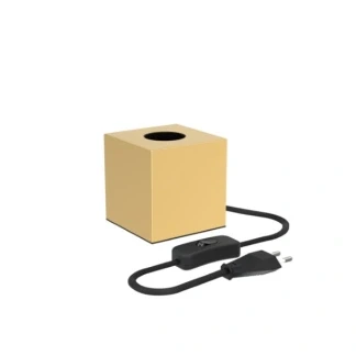 Afbeelding van Calex Tafellamp Vierkant Industrieel E27 Fitting Goud Excl. lichtbron