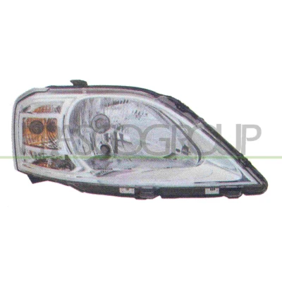 Afbeelding van PRASCO DA3224804 Koplampen Links H4 Met knipperlamp voor rechtsrijdend verkeer Zonder afregelmotor LWR DACIA: Logan I Express