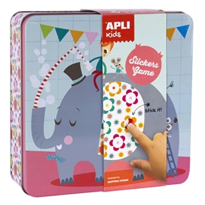 Image de Jeu de gommettes Eléphant Apli Kids Boîte métallique