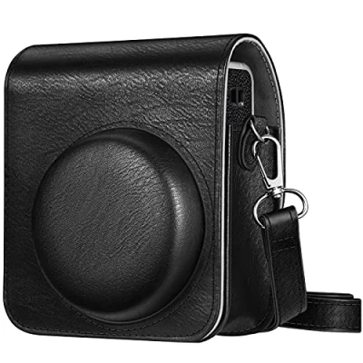 Afbeelding van Fintie PU lederen beschermhoes voor Fujifilm Instax Mini 40 instant camera zwart