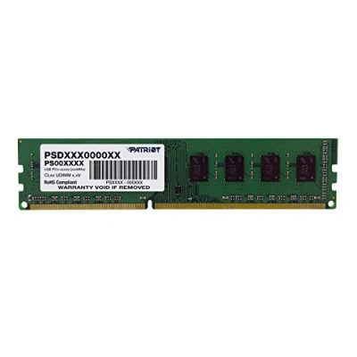 Afbeelding van Patriot Signature DDR3 RAM 8 GB (1 x GB) 1600 MHz CL11 UDIMM Geheugenmodule voor desktopcomputer PSD38G16002