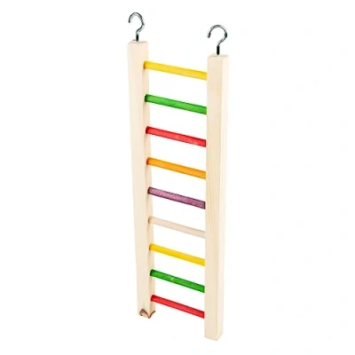 Afbeelding van Duvoplus Speelgoed Voor Dieren Vogel Kleurrijk Houten Ladder 46x12,8x2cm Meerkleurig 1st