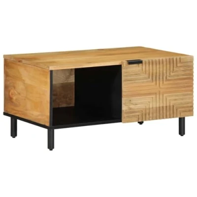 Afbeelding van vidaXL Salontafel 80x50x40 cm massief mangohout bruin