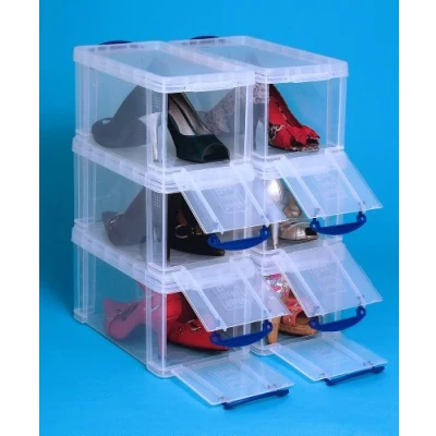 Afbeelding van Really Useful Box Opbergdoos 8 Liter Met Opening Aan De Voorkant, Transparant