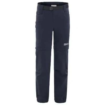Afbeelding van Jack Wolfskin Active ZIP OFF Pants Unisex 2IN1 Outdoorshorts voor kinderen, Maat: 116, Night blue