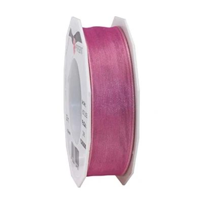 Afbeelding van Present Four Seasons Organza lint 25 mm x m, oudroze