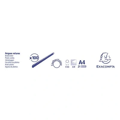 Afbeelding van Exacompta 75101E Boite 100 peignes pl