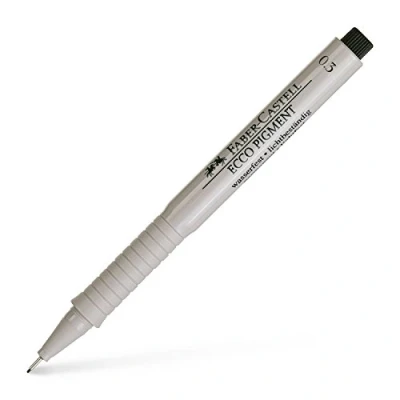 Afbeelding van Faber Castell Ecco Pigment 166399 pigmentinkt, 0,3 mm, zwart