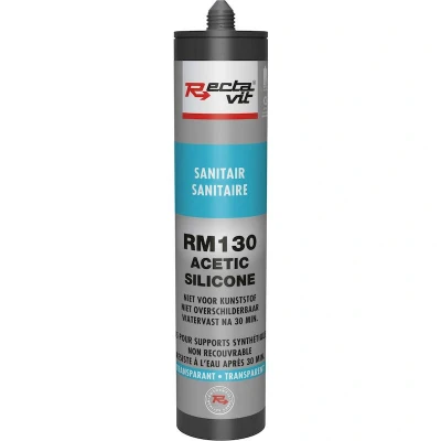 Afbeelding van Rectavit RM130 Sanitair Acetic Silicone 310ml Transparant