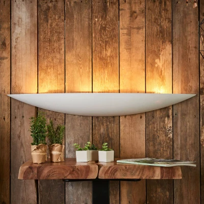 Afbeelding van Lindby Wandlamp 4lichts gips, metaal H: 10.5 cm E14 wit
