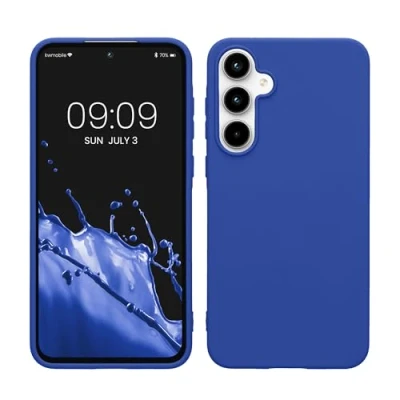 Afbeelding van kwmobile telefoonhoesje geschikt voor Samsung Galaxy A55 5G Hoesje smartphone Back cover in Baltisch blauw