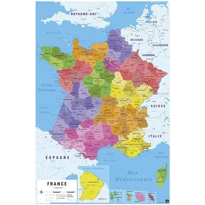 Image de Poster Carte de France 2017