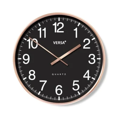 Afbeelding van Muurklok Versa Zwart Plastic 4,3 x 30 cm