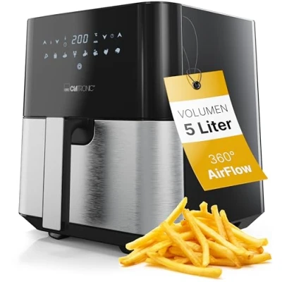 Afbeelding van Clatronic FR 3782 H Airfryer 1450 W Convectiefunctie RVS, Zwart