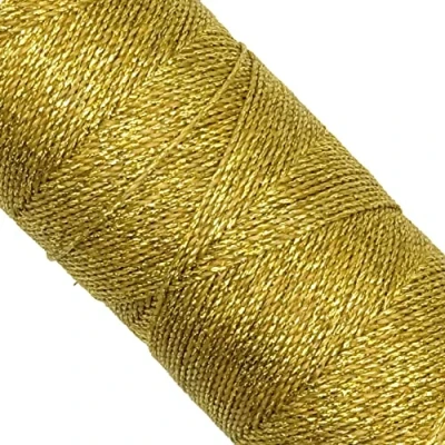 Afbeelding van LINHASITA 100 g/m² spoel gewaxt garen 170 meter polyester macramé 30 kleuren (goud)