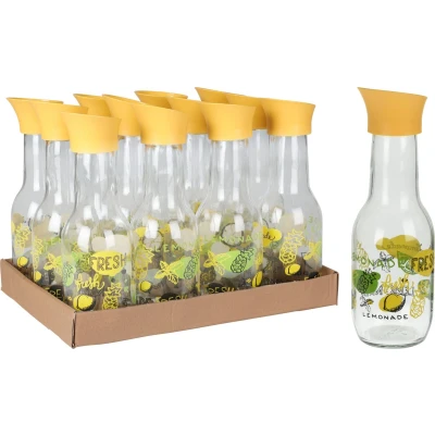 Afbeelding van Schenkkan glas 1L Citroenprint