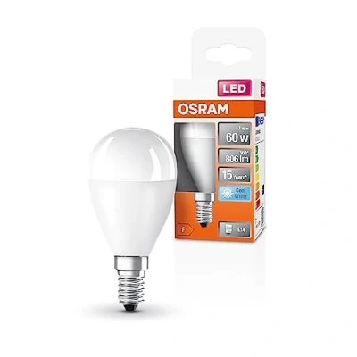 Afbeelding van OSRAM 4099854023101 LED lamp Energielabel F (A G) E14 Globe (mini) 7 W = 60 Neutraalwit (Ø x h) 47 mm 1 stuk(s)