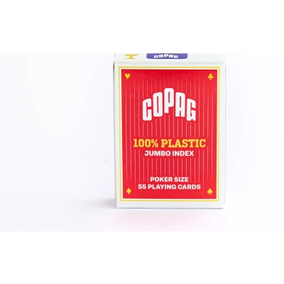 Afbeelding van Plastic speelkaarten Rood Jumbo Index Copag