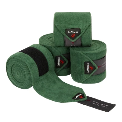 Image de LeMieux Bandages Luxury Polo ensemble de 4 Hunter Green Full