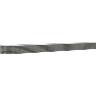 Afbeelding van Plantenbak 620x80x36 cm gepoedercoat staal grijs