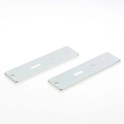 Afbeelding van Hoppe Kortschild, aluminium 202kp zonder krukgat/sl 56 zilver