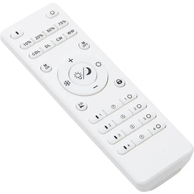 Afbeelding van Lindby LED plafondlamp met dimmer 1licht Aluminium, kunststof H: 5 cm wit Inclusief lichtbron