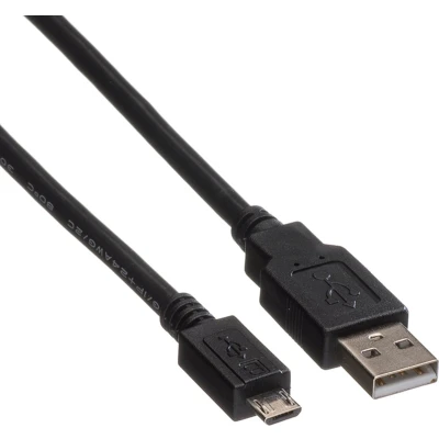 Afbeelding van ROLINE USB 2.0 Kabel, A Male Micro B Male, zwart, 0,15 m