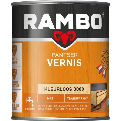 Afbeelding van Rambo Pantservernis Transparant Mat 1,25 liter