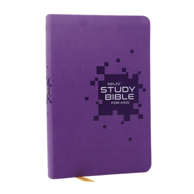Afbeelding van NKJV Study Bible for Kids, Purple Leathersoft: The Premier Kids