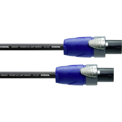Afbeelding van Cordial Luidspreker Kabel [1x SPK stekker 1x stekker] 2 x 2.5 mm² 15.00 m Zwart
