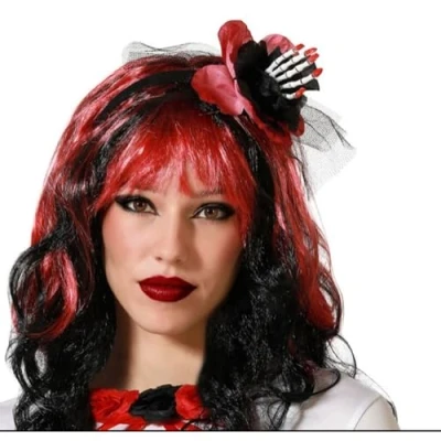 Afbeelding van hoofdband Intens Rood Halloween
