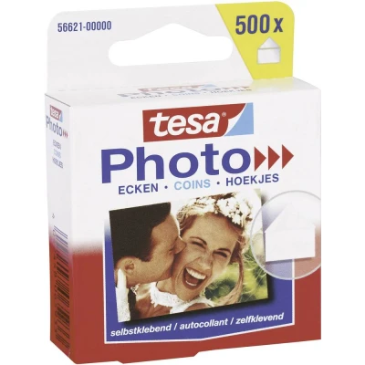 Afbeelding van tesa Photo® Hoeken kleefpads (b x h) 17 mm 19 Transparant Inhoud: 500 stuk(s)