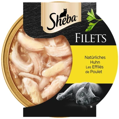 Afbeelding van 16x60g Kip Fijne Filets Sheba Kattenvoer