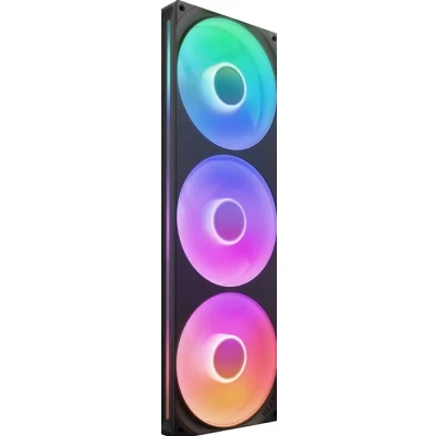 Afbeelding van NZXT F420 RGB Core Black 420mm 98.61 cfm 500 2000 rpm 34.5 dBA 3x 120mm ARGB FDB Fans 8 pin voor PMW &amp; LED&#039;s per Fan zwart