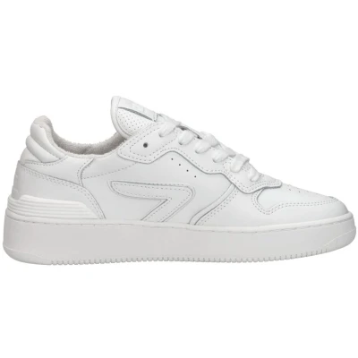 Afbeelding van HUB Smash Sneakers Leren Sneaker Dames Wit Maat 43