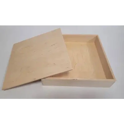 Afbeelding van Houten Sensory speelbak met deksel klein
