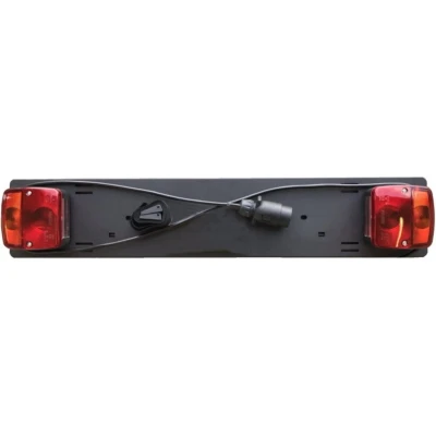 Afbeelding van Benson Verlichtingsbalk Zwart 75 cm met 1.5 meter Kabel 7 Polige Stekker