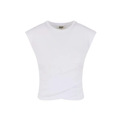 Afbeelding van Urban Classics Cropped Wrapped Top, Dames, Maat: 5XL, White