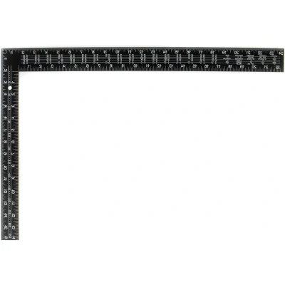 Afbeelding van Benson Winkelhaak Super 400 x 600 mm Haaks Witte Cijfers Zwart