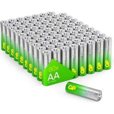 Afbeelding van GP Super AA batterij (penlite) Alkaline 1.5 V 80 stuk(s)