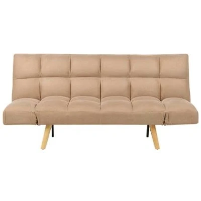 Afbeelding van INGARO Slaapbank 3 zits Bruin Polyester