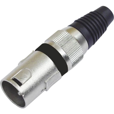 Afbeelding van Omnitronic XLR plug 3pin bk 10x