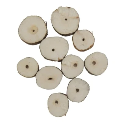 Afbeelding van KD89 Plakjes vlierbessenmerg, natuurlijk, voor het reinigen van horlogeonderdelen 10 stuks ca. Ø 20 mm, hout, Hout