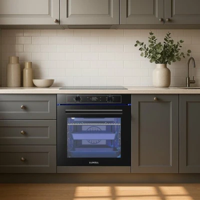 Afbeelding van Luxell A68 SGF3 Inbouw Oven Digitale Zwart Heteluchtoven 88 Lt