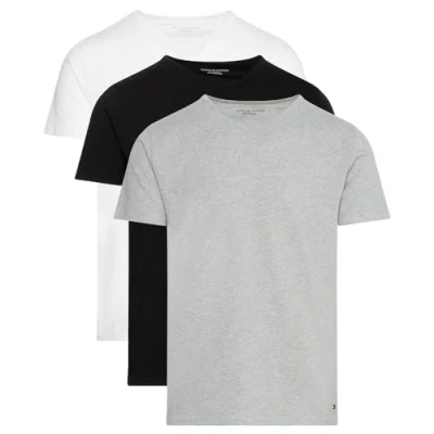 Afbeelding van Tommy Hilfiger TEE 3 PACK Hemd, Heren, Maat: Small, Black/white/grey heather