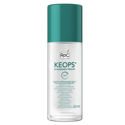 Afbeelding van 3x RoC Keops Deodorant Roll On 0% Aluminium 30 ml