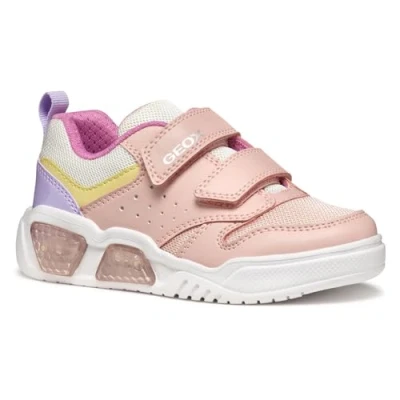 Afbeelding van Geox J Illuminus GIRL Sneakers laag voor kinderen, Maat: 26, Pink/multicolor Imitatieleer/ textiel