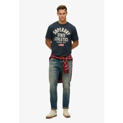Afbeelding van Superdry Vintage LOGO Tokyo Tshirt print, Heren, Maat: 3XL, Blue bottle