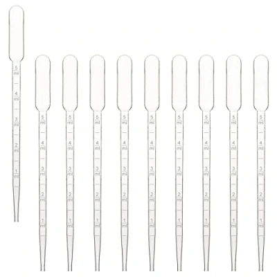 Afbeelding van stonylab 5 ml pipetten, druppelteller, pipet droppers van kunststof, transferpipet voor etherische oliën, transparant en wegwerpbaar (5 ml, 100 verpakkingen)